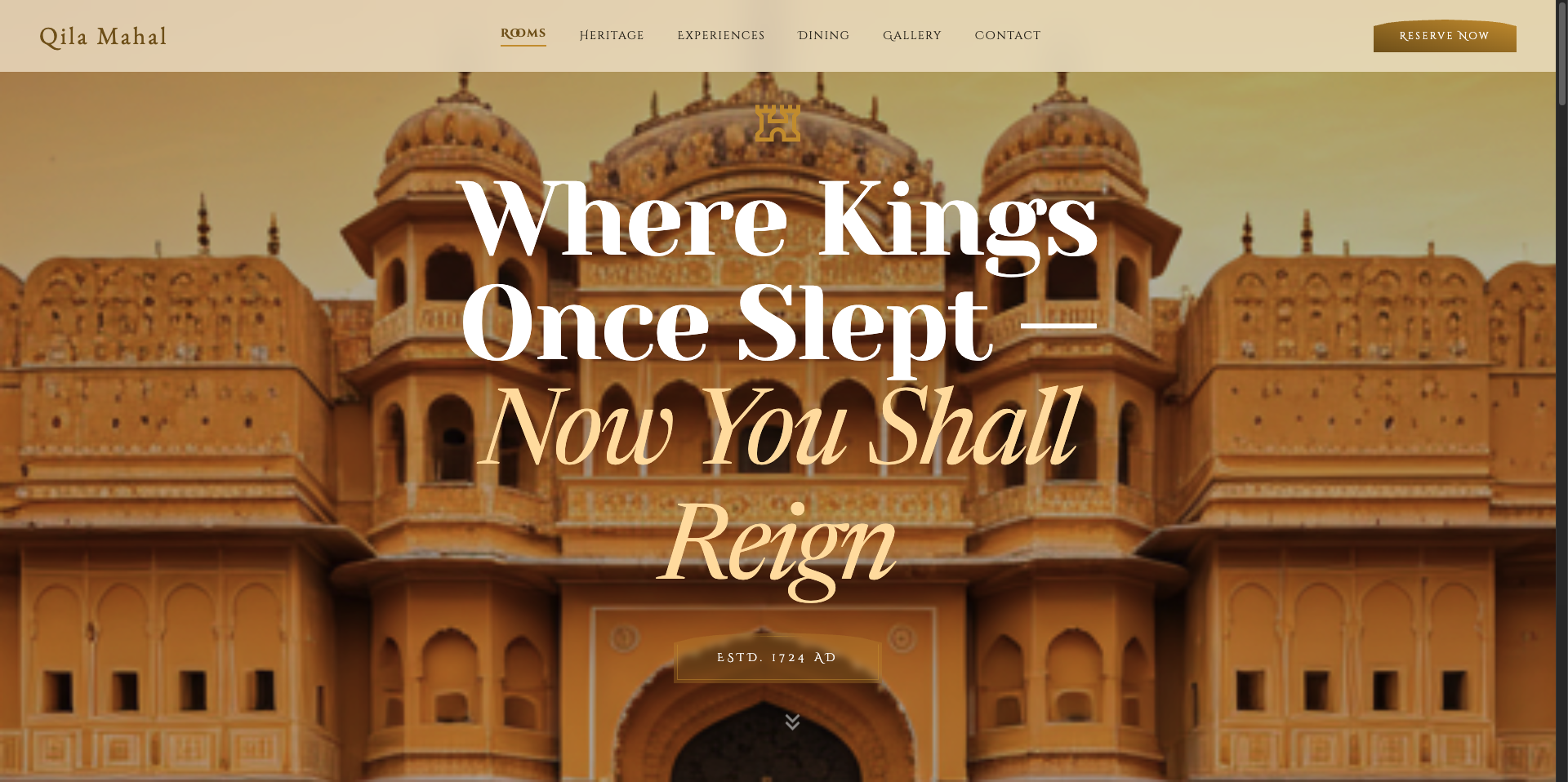 Qila Mahal website preview