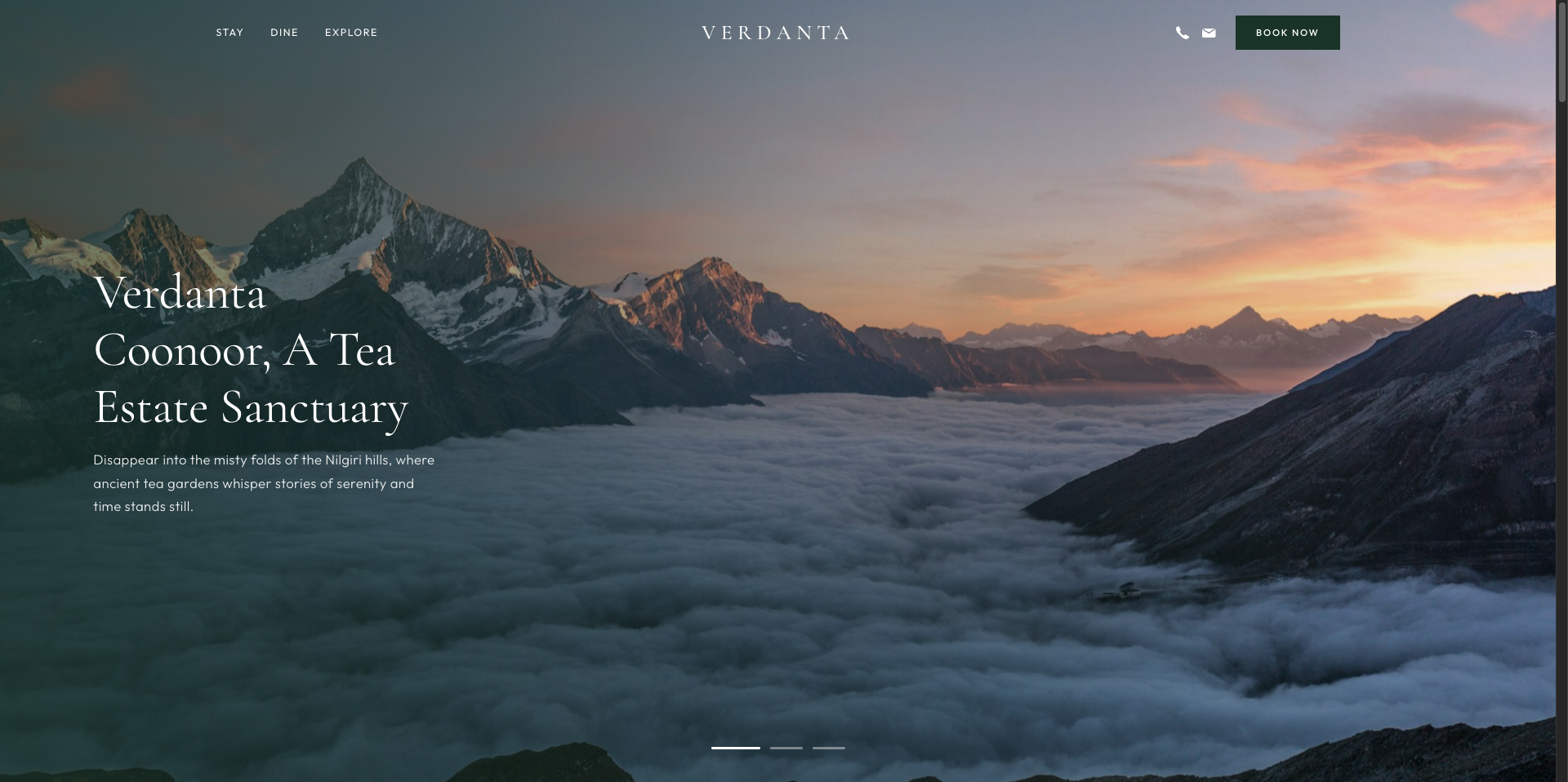 Verdanta Coonoor website preview